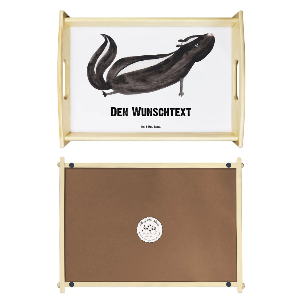 Personalised serving tray skunk yoga Skunk, Predator, Wild animal, Stinky, Love, Laugh, Yoga, Live, Namaste, Stinker