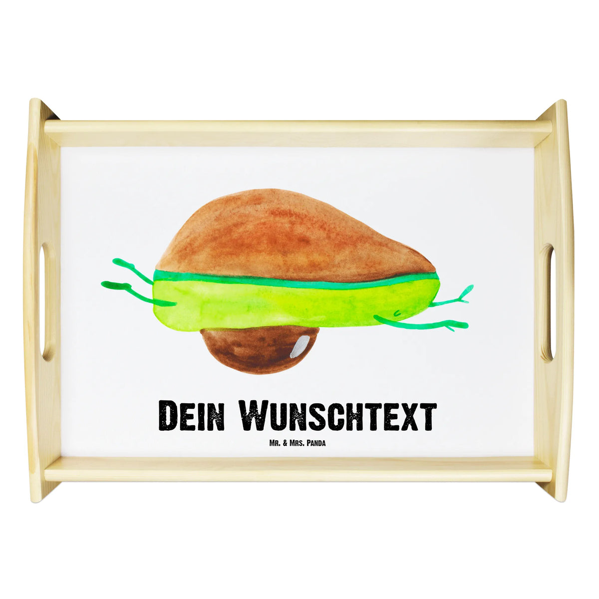 Personalised serving tray avocado yoga avocado, vegetables