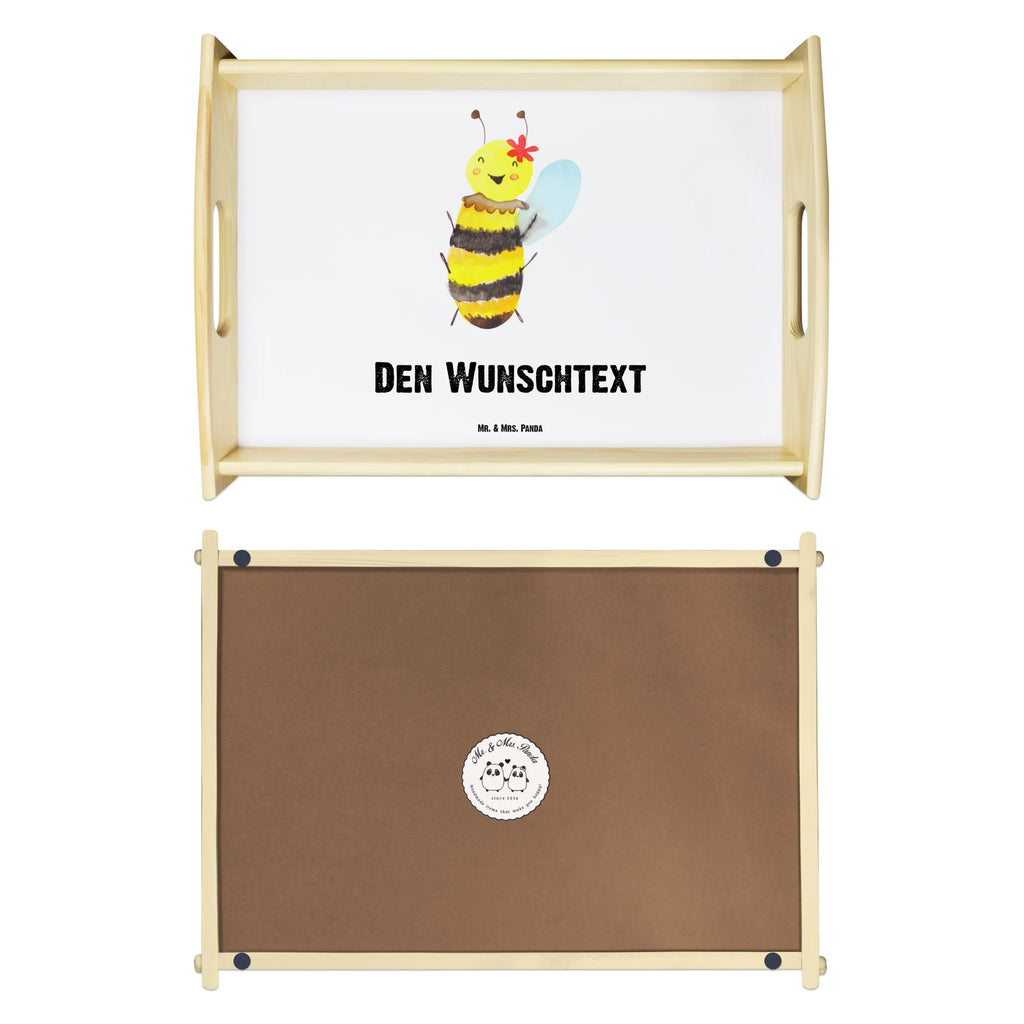 Personalised serving tray bee happy Bee, wasp, bumblebee