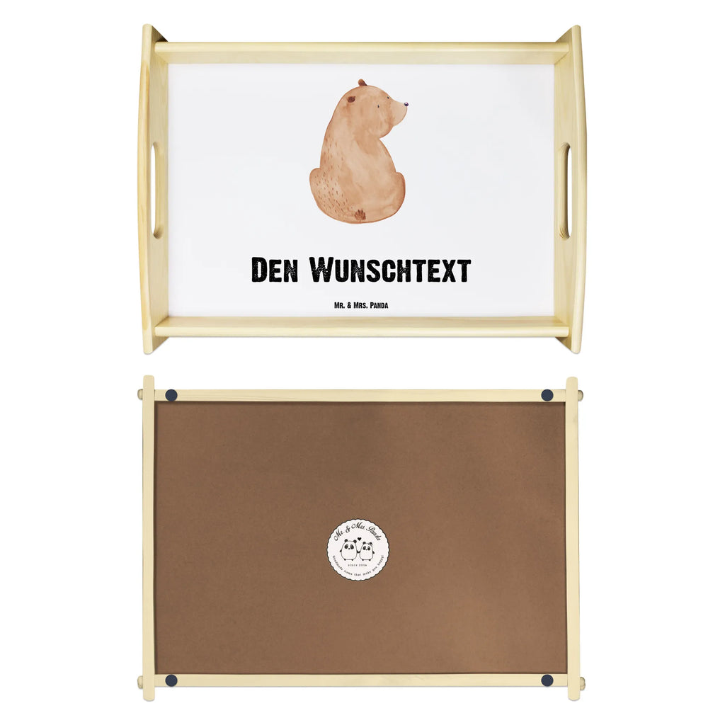 Personalisiertes Serviertablett Bär Schulterblick Tablett mit Henkel, Personalisiertes Serviertablett, Personalisiertes Frühstückstablett, Serviertablett mit Namen, Betttablet, Tablett mit Namen, Service Tablett, Personalisiertes Dekotablett, Personalisiertes Tablett, Personalisiertes Holztablett, Personalisiertes Küchentablett, Teddy, Bär, Teddybär, Selbstachtung, Weltansicht, Weisheit, Bärenliebe, Bären, Motivation