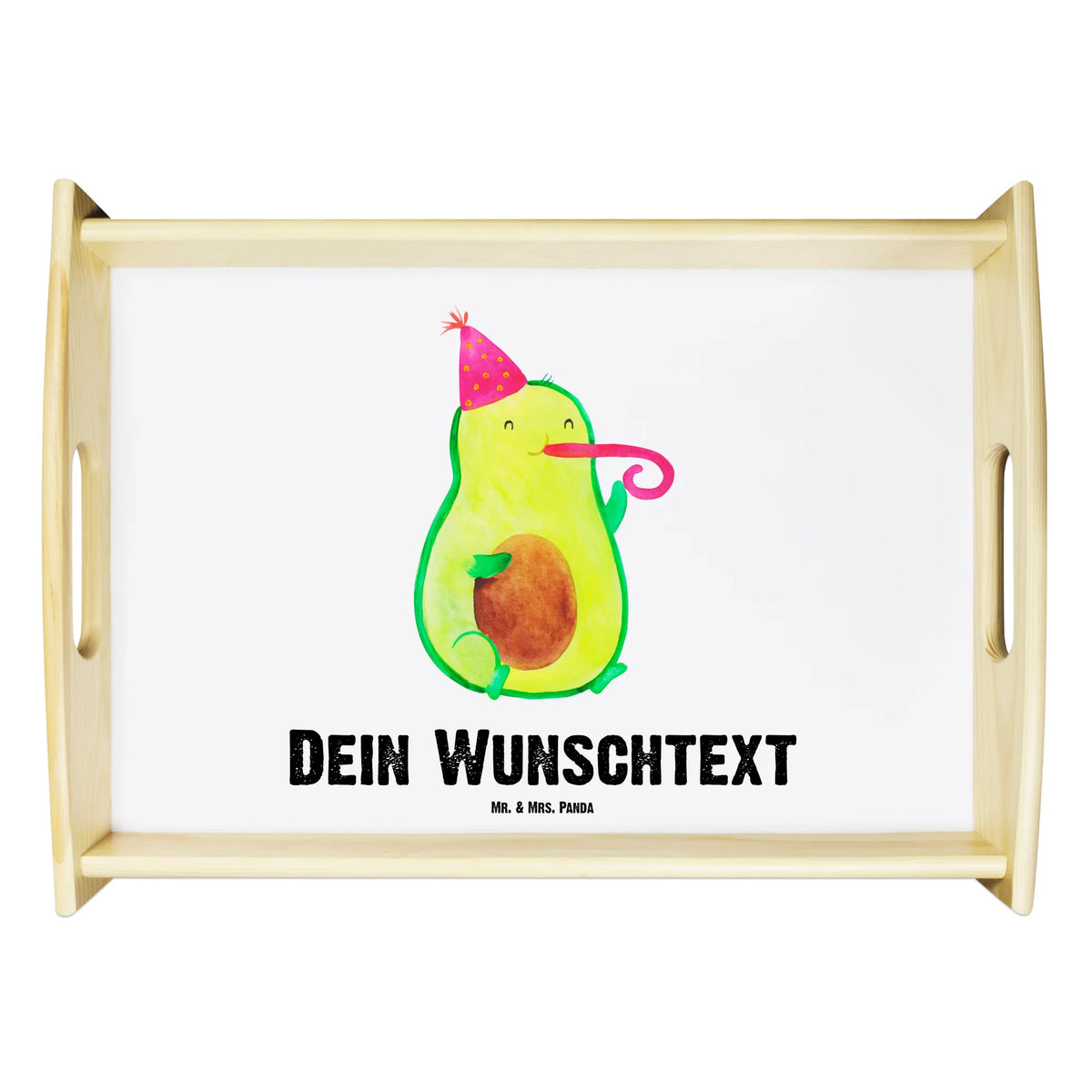Personalised serving tray avocado party time avocado, vegetables