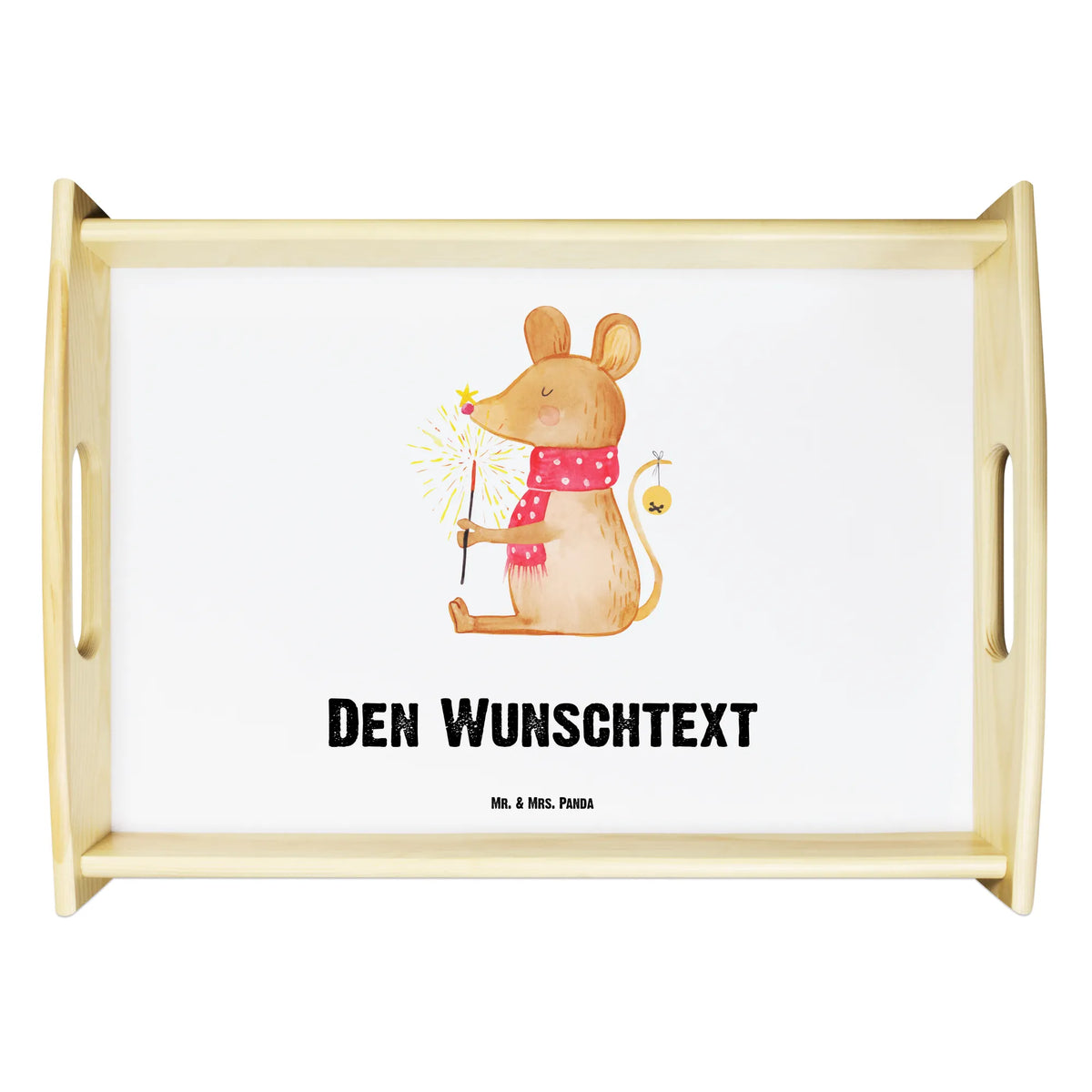 Personalised serving tray Mouse Christmas Christmas time, snow, christmas motive, merry christmas, christmas greeting, christmas miracle, mouse