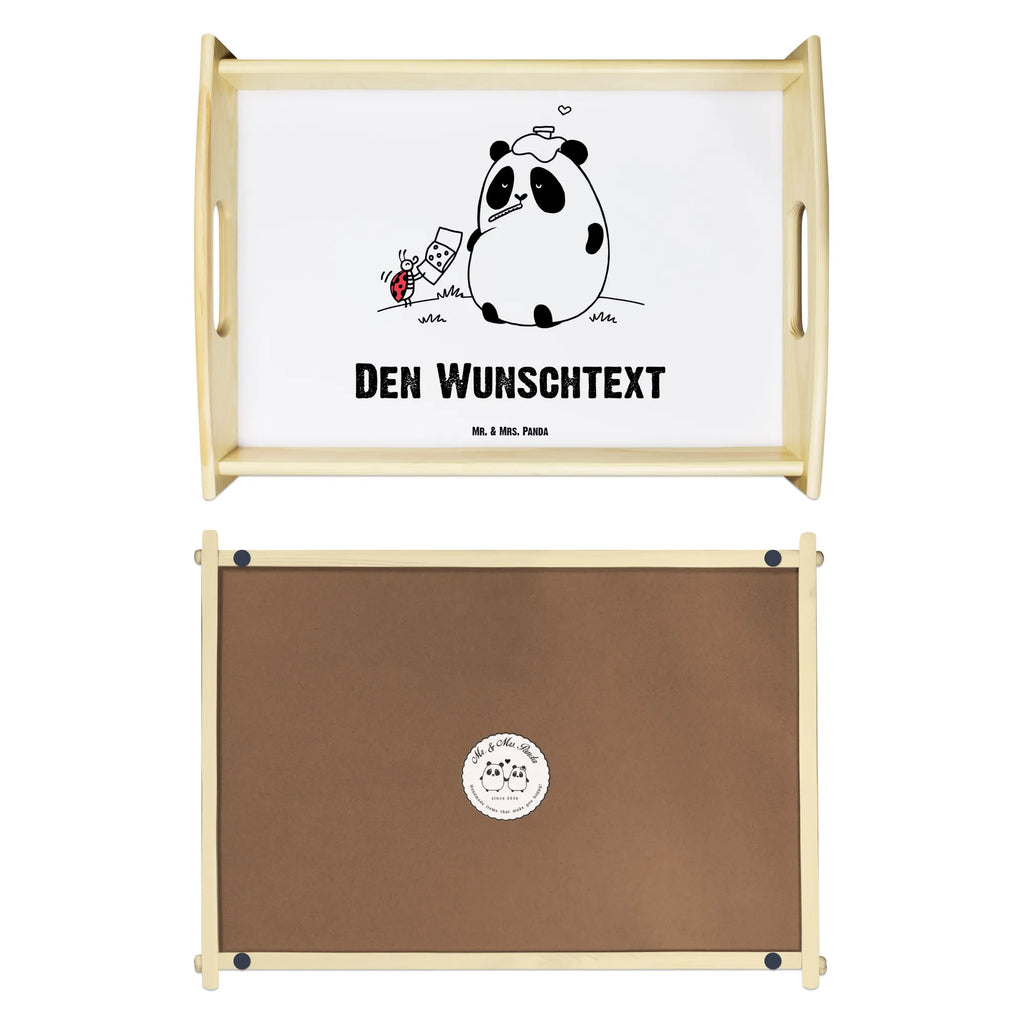 Personalised serving tray Panda Get well soon Personalisiertes Frühstückstablett, Personalisiertes Serviertablett, Personalisiertes Dekotablett, Tablett mit Namen, Personalisiertes Küchentablett, Serviertablett mit Namen, Personalisiertes Tablett, Personalisiertes Holztablett