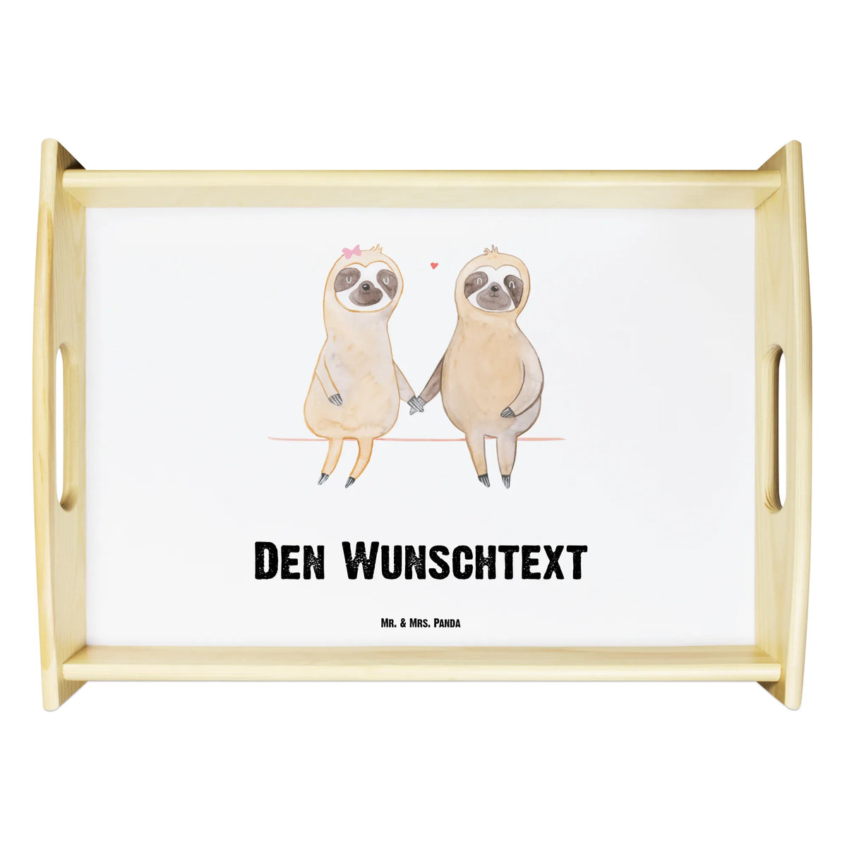 Personalised serving tray sloth pair Sloth, sloth, trend animal, love, in love, sloth love, lovers, lazy, together, favourite animal, relax, engaged, sloth couple