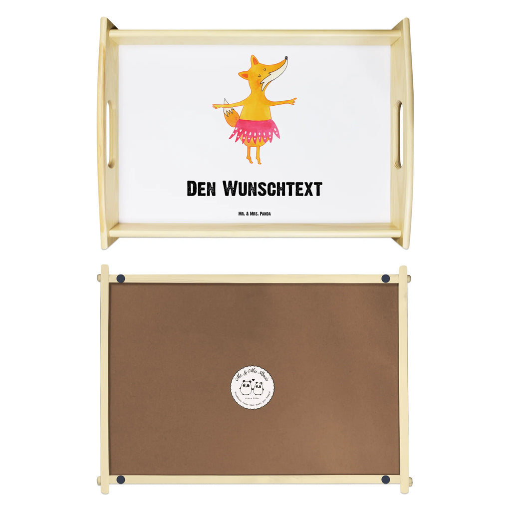 Personalisiertes Serviertablett Fuchs Ballerina Service Tablett, Serviertablett mit Namen, Personalisiertes Serviertablett, Personalisiertes Dekotablett, Tablett mit Namen, Personalisiertes Frühstückstablett, Betttablet, Personalisiertes Küchentablett, Personalisiertes Tablett, Tablett mit Henkel, Personalisiertes Holztablett, Fuchs, Fuchs Spruch, Geburtstag, Ballerina, Füchsin, Party, Einladung, Tänzerin, Füchse, Ballett, Tanzen