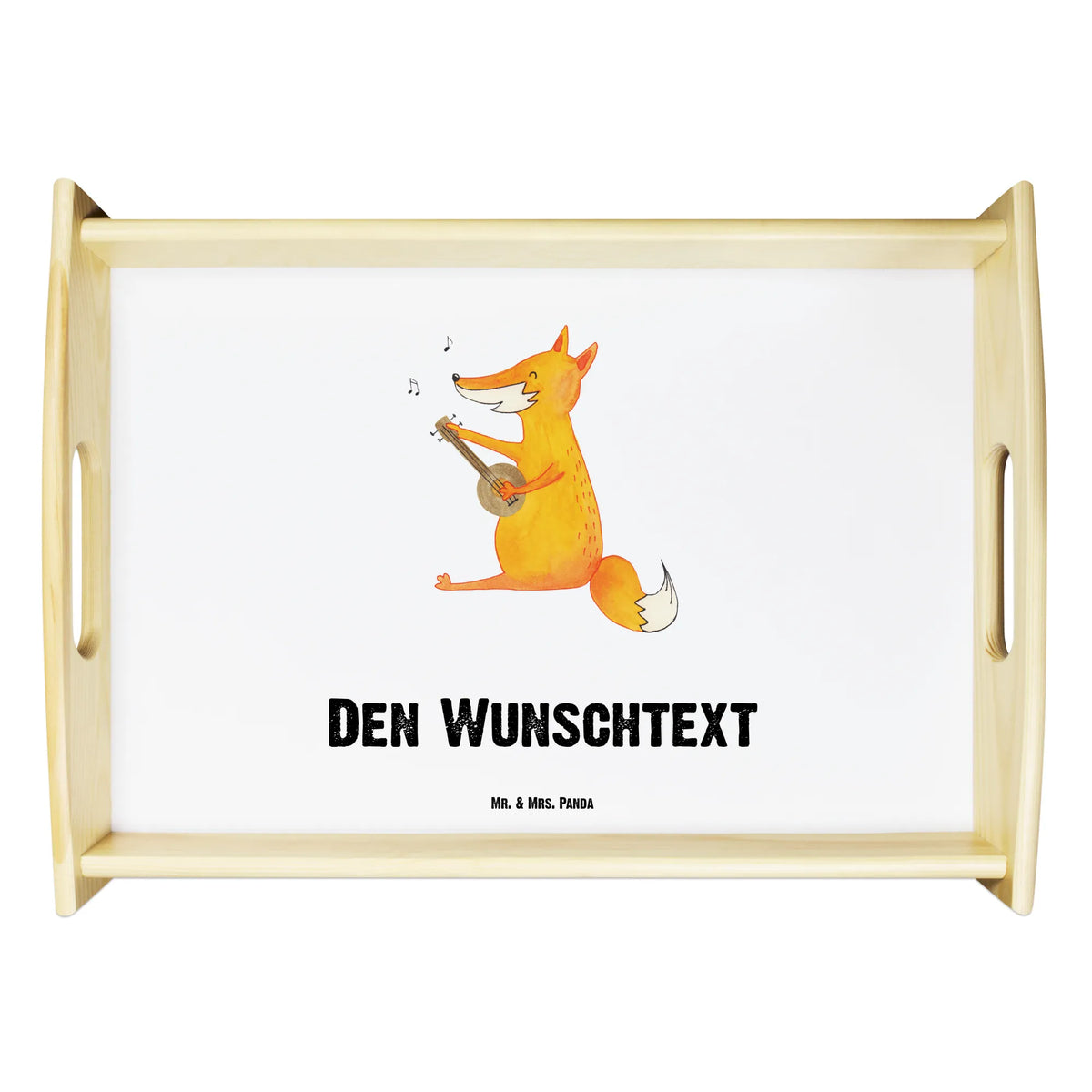 Personalised serving tray Fox guitar fox, foxes, forest wildlife, clever as a fox, animal lover, guitar, music saying, Fox, singer, musician, gift musician