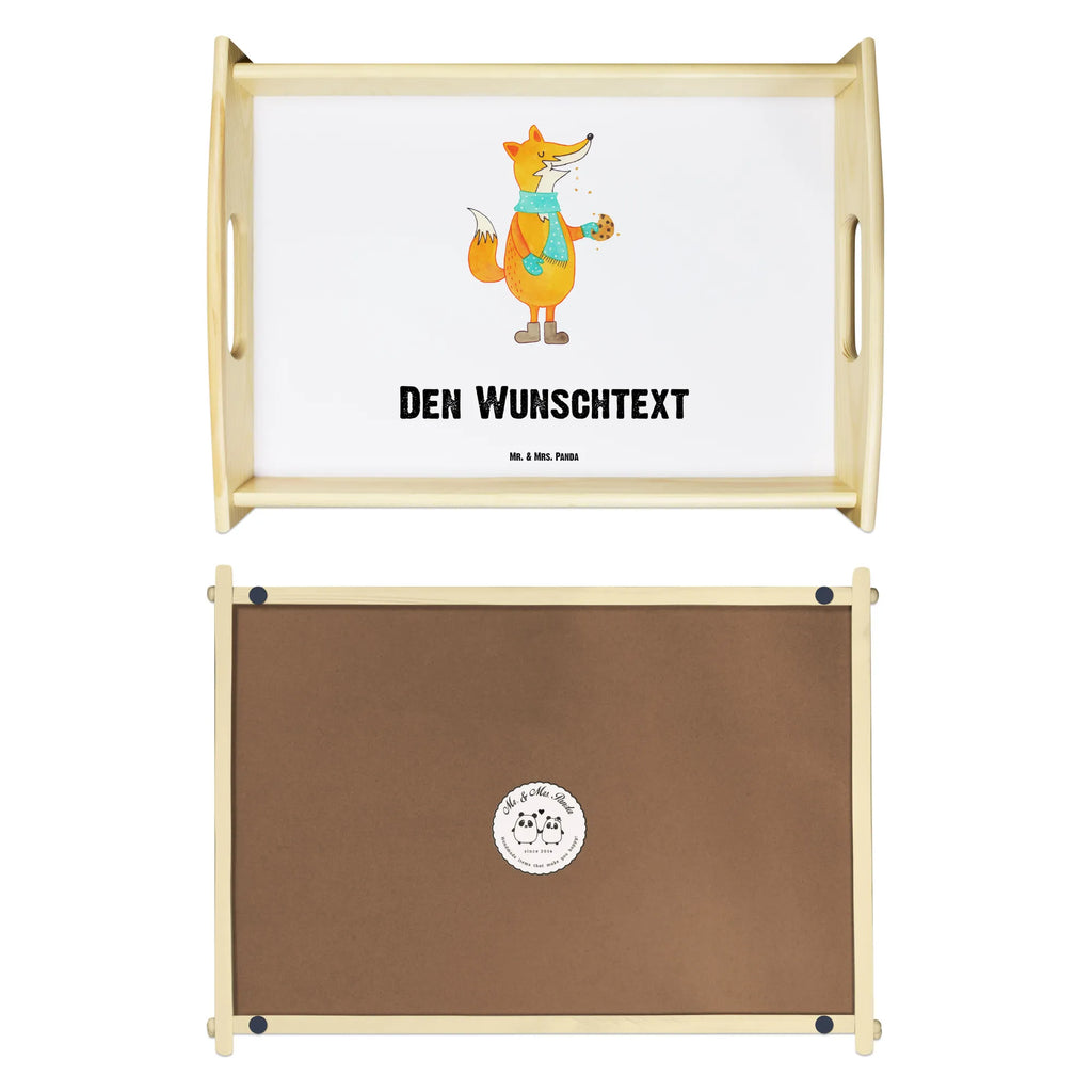 Personalisiertes Serviertablett Fuchs Keks Personalisiertes Tablett, Serviertablett mit Namen, Personalisiertes Dekotablett, Service Tablett, Personalisiertes Frühstückstablett, Tablett mit Namen, Personalisiertes Serviertablett, Personalisiertes Holztablett, Betttablet, Tablett mit Henkel, Personalisiertes Küchentablett, Fuchs, Liebe, Winter, Kekse, Füchse, Küche Deko, Plätzchen, Weihnachtszeit, Backen Spruch