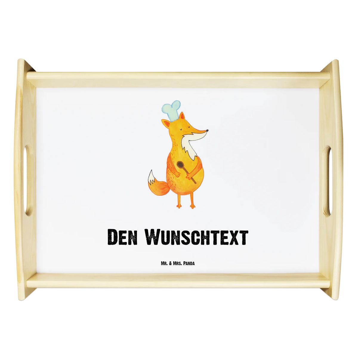 Personalised serving tray Fox A cook fox, foxes, forest wildlife, clever as a fox, animal lover, Fox, Cook gift, Kitchen decoration, funny, Slogan funny, Kitchen slogan, Chefs, Baker, Party slogan
