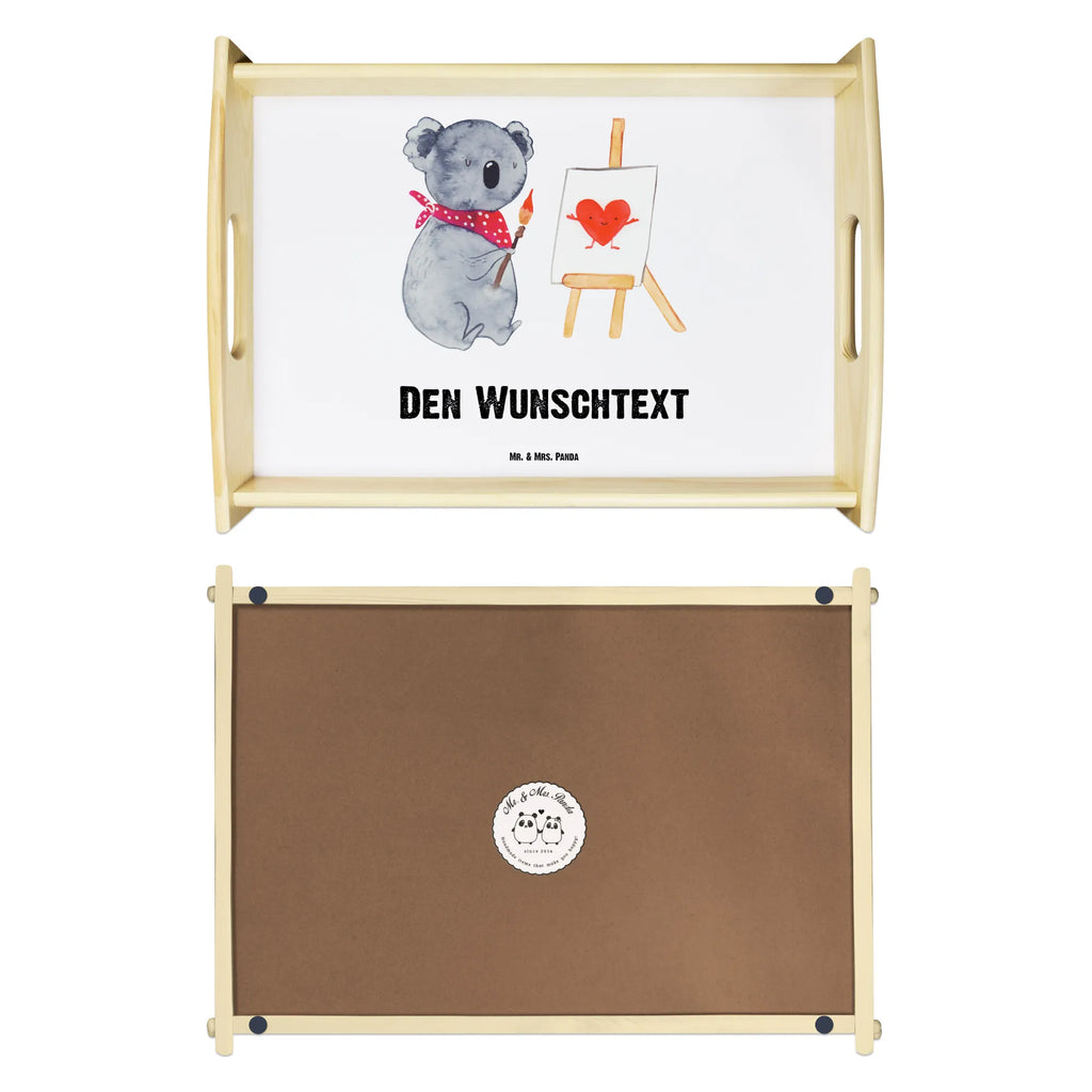 Personalisiertes Serviertablett Koala Künstler Tablett mit Namen, Personalisiertes Frühstückstablett, Personalisiertes Dekotablett, Personalisiertes Serviertablett, Personalisiertes Holztablett, Personalisiertes Tablett, Serviertablett mit Namen, Personalisiertes Küchentablett, Koala, Koalabär, zeichnen, Liebesgeschenk, Gefühle, Liebe, Künstler, Liebensbeweis