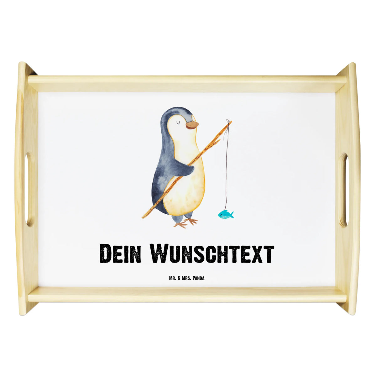 Personalised serving tray Penguin angler Penguin, North Pole, Winter, Penguins, motivation, angler, penguins, daydreams, plan, planner, new start, vacation, penguin, gift, hobby, daily schedule, fishing, friends, weekend, gift idea