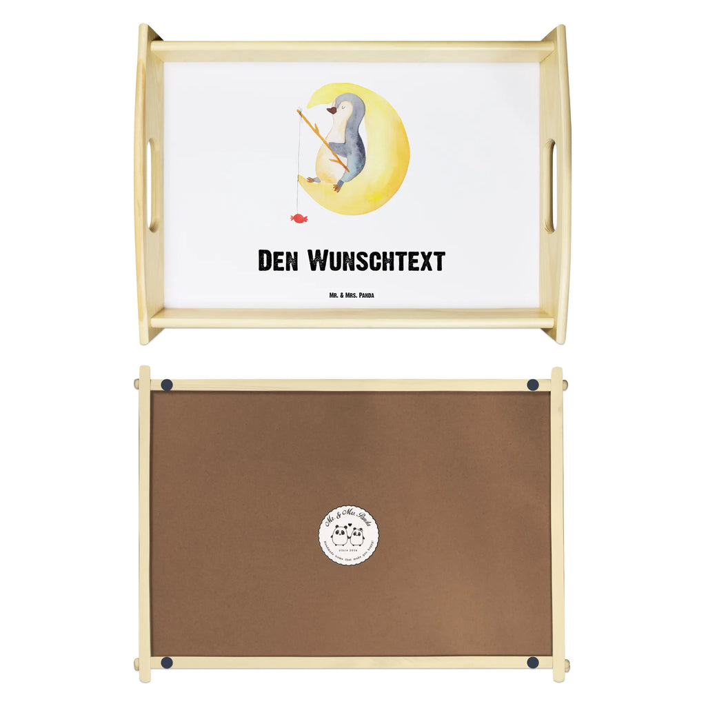 Personalisiertes Serviertablett Pinguin Mond Serviertablett mit Namen, Personalisiertes Küchentablett, Personalisiertes Frühstückstablett, Personalisiertes Holztablett, Personalisiertes Serviertablett, Personalisiertes Tablett, Tablett mit Namen, Personalisiertes Dekotablett, Pinguin, Spruch, Schlafzimmer, Gästezimmer, schlafen, Schlafstörungen, Nachtruhe, Pinguine, Einschlafen