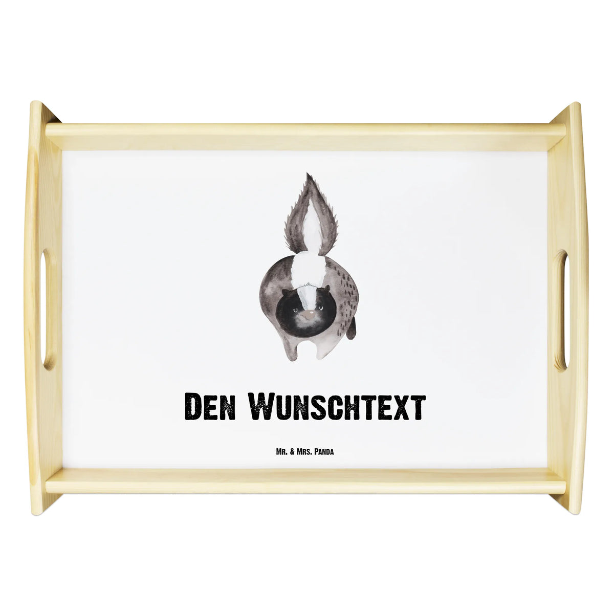 Personalised serving tray skunk attack Skunk, wild animal, predator, skunk, threatening, stinky, stinker, angry