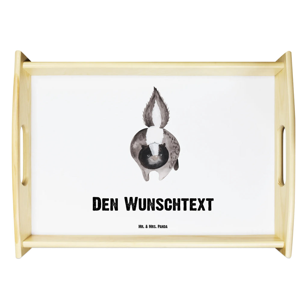 Personalised serving tray skunk attack Skunk, wild animal, predator, skunk, threatening, stinky, stinker, angry