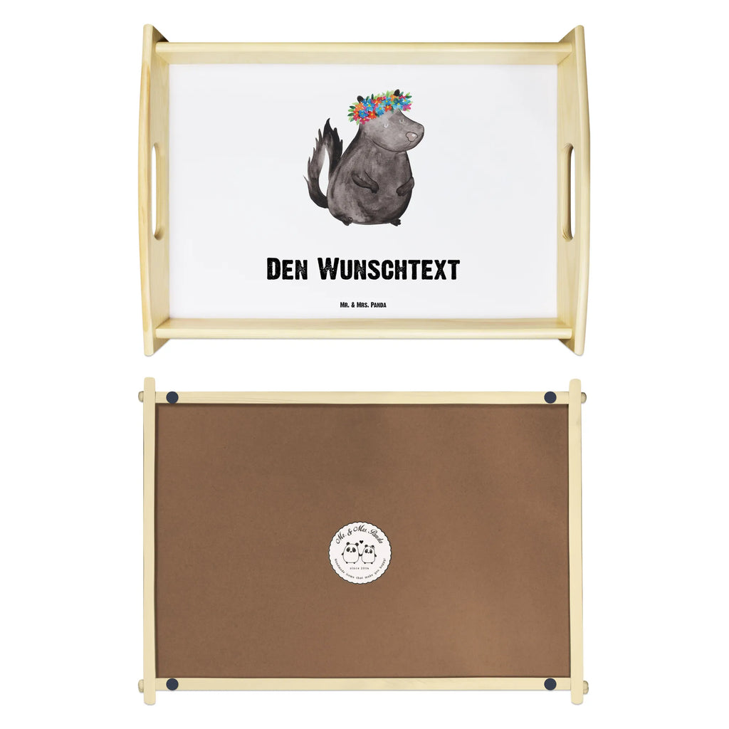Personalised serving tray skunk Girl Skunk, Live, Namaste, Stinky, Laugh, Yoga, Stinker, Predator, Wild animal, Love