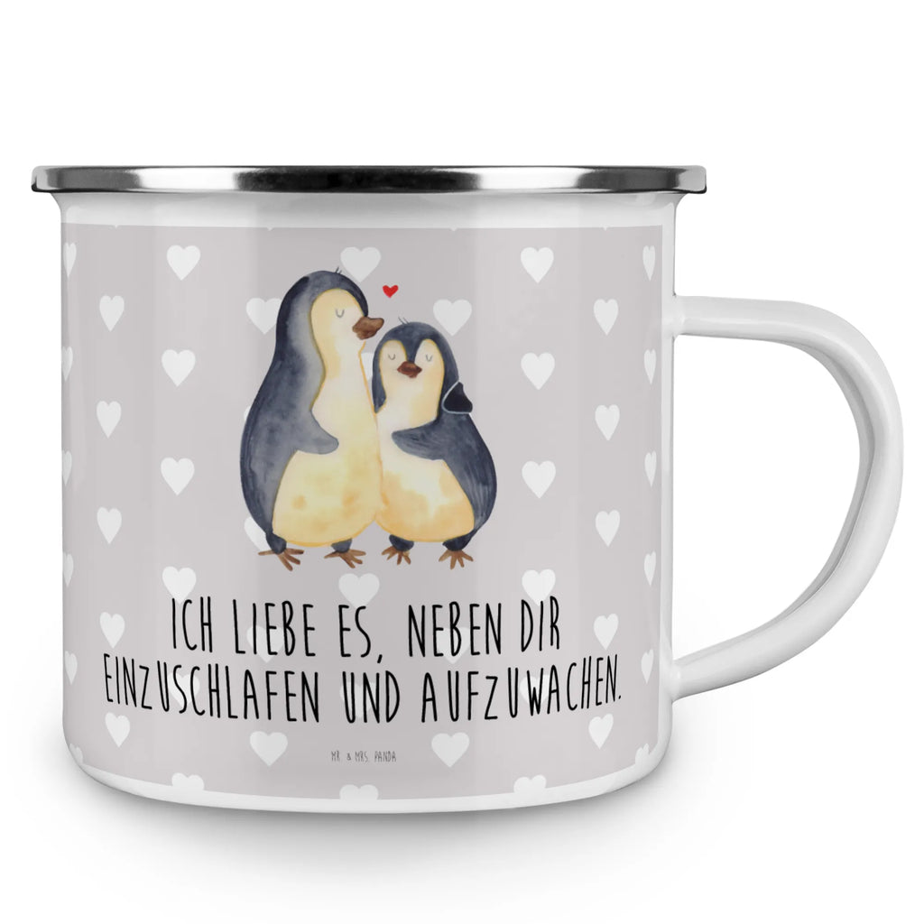 Kempingowy kubek emaliowany pingwiny zasypianie wanderbecher, Teebecher, Blechtasse, becher emaille, Pott, reisetasse, Teetasse, metallbecher, Trinkbecher, blechbecher, wandertasse, emaillebecher, Kaffeetasse, Emaille Becher, Emaille Tasse, Kaffeebecher, Tasse, Becher, Campingbecher, Reisebecher, Emailletasse, Tasse Emaille, Metalltasse, Campingtasse, Freundin, Freund, Liebe, Liebesgeschenk, Jahrestag, Verlobung, Partner, Ehemann, Ehefrau, Heiraten, Heiratsantrag, Hocheitstag, Geschenk für Partner, Hochzeitstag, Liebesbeweis, Valentinstag, für Männer, Geschenk für Freundin, Mitbringsel, für Ehemann, Geschenk für Frauen