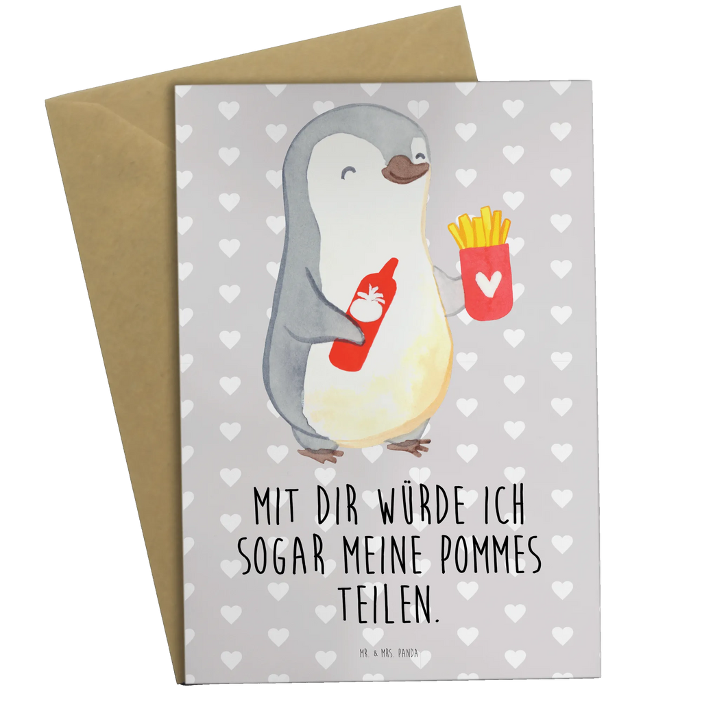 Greetings card penguin French fries Glückwunschkarte, Einladungskarte, Geburtstagskarte, Grußkarte, Hochzeitskarte, Ansichtskarten, Klappkarte, Karte, Liebe, Partner, Freund, Freundin, Ehemann, Ehefrau, Heiraten, Verlobung, Heiratsantrag, Liebesgeschenk, Jahrestag, Hocheitstag, Mitbringsel, Valentinstag, für Ehemann, Geschenk für Partner, Geschenk für Freundin, Hochzeitstag, Geschenk für Frauen, für Männer, Liebesbeweis