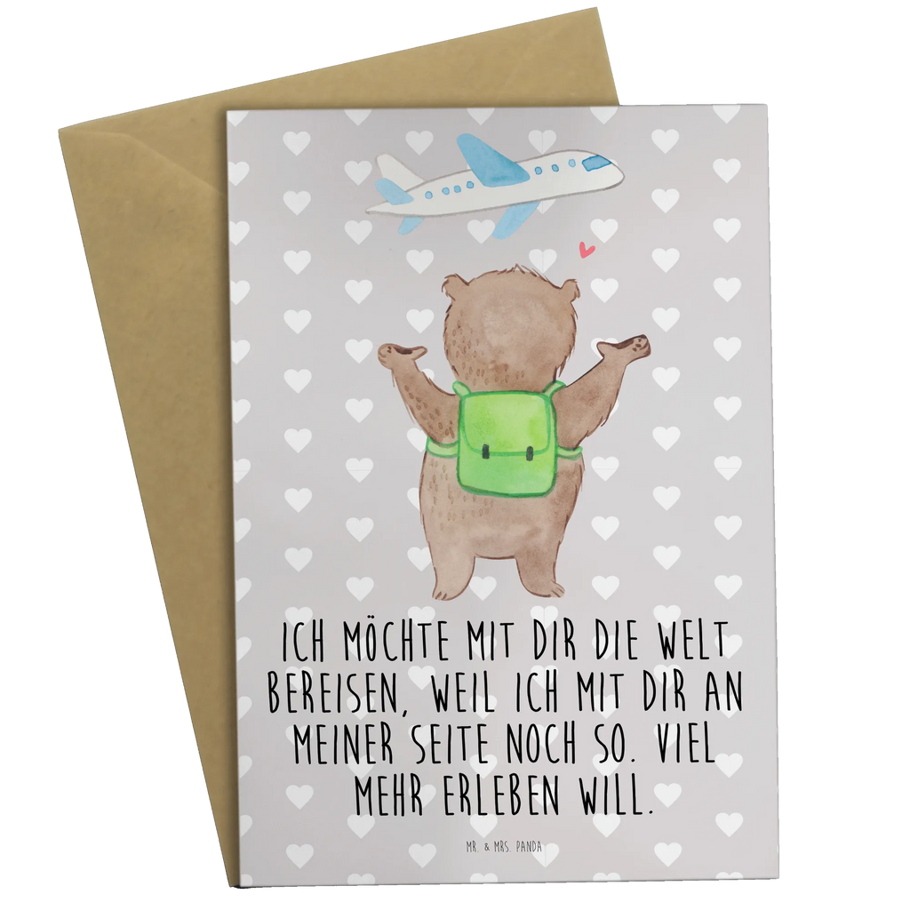 Greetings card bear Airplane wedding card, birthday card, greeting card, invitation card, folding card, Love, Loving, Two, Together, Marriage, Engagement, Proposal of marriage, Love gift, gift for her, gift for him, anniversary gift, Valentine&#39;s Day Gift for Women Love Gift Anniversary Wedding Anniversary Party Favor Gift for Girlfriend Gift for Partner Boyfriend Gift Token of Love for Men for Husband