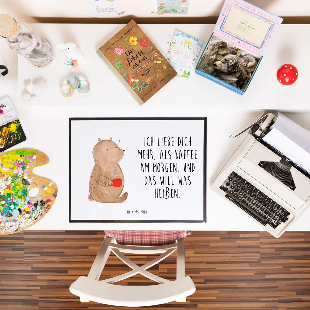 Schreibtischunterlage Bär Morgenkaffee Schreibunterlage, Schreibtischauflage, Büroartikel, Schreibwaren, Schreibtisch Unterlagen, Bürobedarf, Schreibtischunterlage Groß, Liebe, Partner, Freund, Freundin, Ehemann, Ehefrau, Heiraten, Verlobung, Heiratsantrag, Liebesgeschenk, Jahrestag, Hocheitstag, Valentinstag, Geschenk für Partner, Geschenk für Frauen, für Ehemann, Hochzeitstag, Liebesbeweis, Geschenk für Freundin, Mitbringsel, für Männer