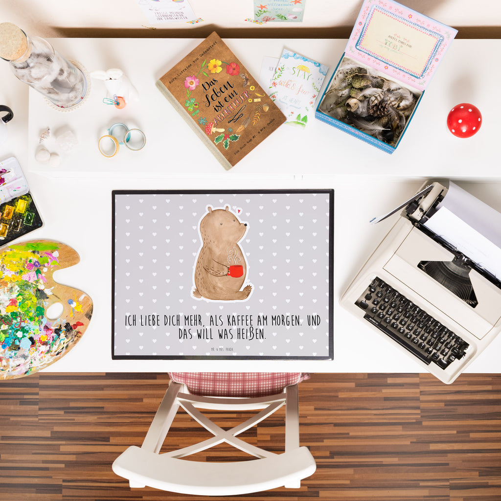 Schreibtischunterlage Bär Morgenkaffee Schreibunterlage, Schreibtischauflage, Büroartikel, Schreibwaren, Schreibtisch Unterlagen, Bürobedarf, Schreibtischunterlage Groß, Liebe, Partner, Freund, Freundin, Ehemann, Ehefrau, Heiraten, Verlobung, Heiratsantrag, Liebesgeschenk, Jahrestag, Hocheitstag, Valentinstag, Geschenk für Partner, Geschenk für Frauen, für Ehemann, Hochzeitstag, Liebesbeweis, Geschenk für Freundin, Mitbringsel, für Männer