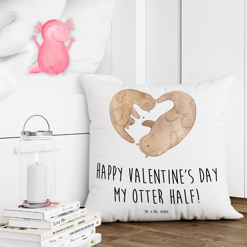 40x40 poduszka wydra Walentynka Miłość, partner, przyjaciel, przyjaciółka, mąż, żona, wesele, zaręczyny, prośba o rękę, prezent miłosny, rocznica, dzień ślubu