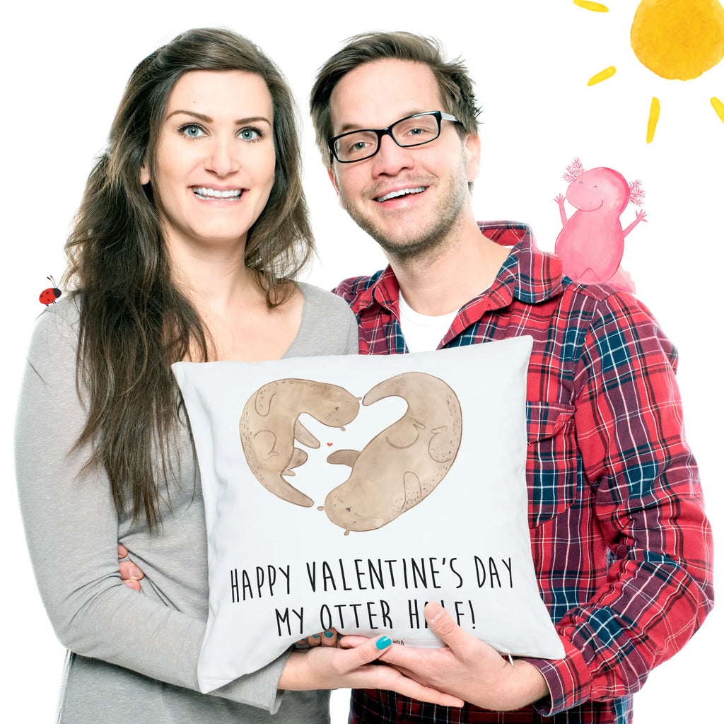 40x40 poduszka wydra Walentynka Miłość, partner, przyjaciel, przyjaciółka, mąż, żona, wesele, zaręczyny, prośba o rękę, prezent miłosny, rocznica, dzień ślubu