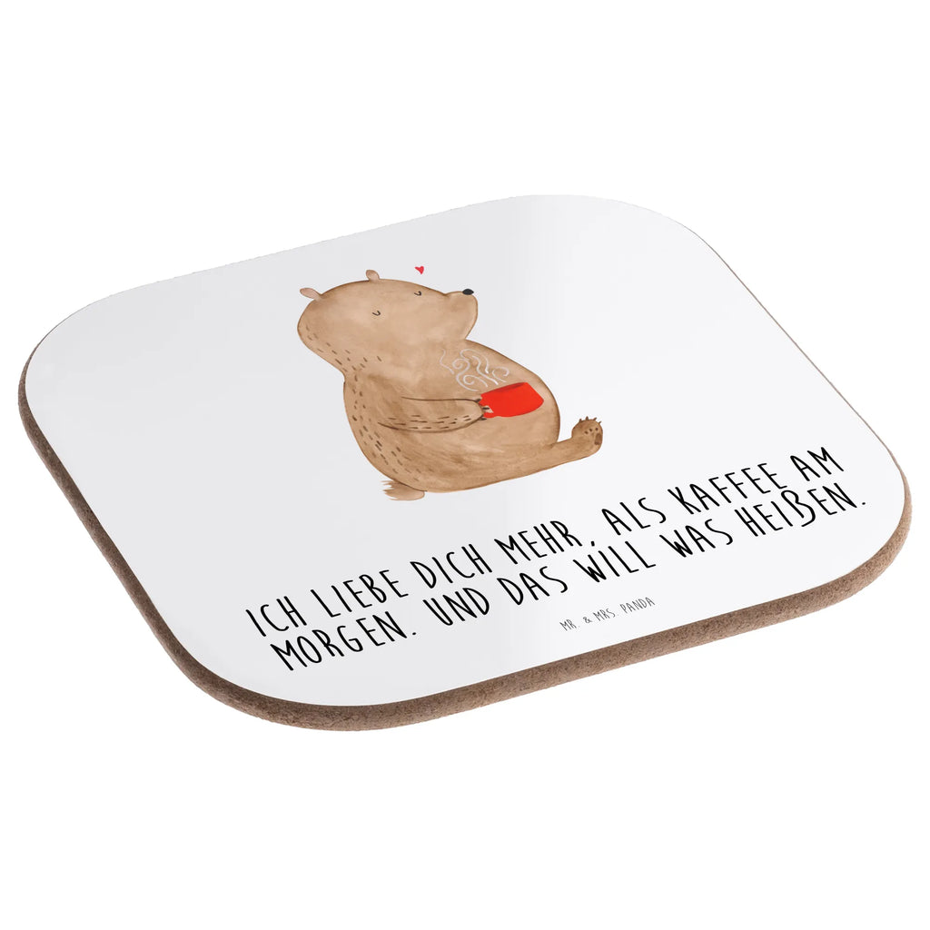 Square coaster bear morning coffee glass coasters, Coasters, breakfast, presents, gift, gifts, party, Love, Loving, Two, Together, Marriage, Engagement, Proposal of marriage, Love gift, gift for her, gift for him, anniversary gift, Valentine&#39;s Day Gift for Women Love Gift Anniversary Wedding Anniversary Party Favor Gift for Girlfriend Gift for Partner Boyfriend Gift Token of Love for Men for Husband