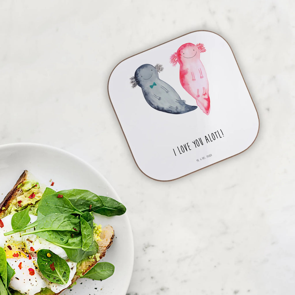 Podkładka ajolotl Miłość Miłość, partner, przyjaciel, przyjaciółka, mąż, żona, wesele, zaręczyny, prośba o rękę, prezent miłosny, rocznica, dzień ślubu