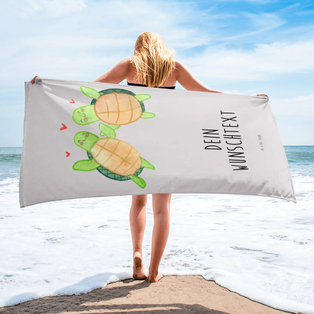 XXL ręcznik kąpielowy z imieniem żółwie para Miłość, partner, przyjaciel, przyjaciółka, mąż, żona, wesele, zaręczyny, prośba o rękę, prezent miłosny, rocznica, dzień ślubu