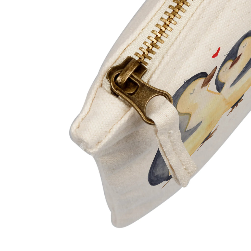 torebka na makijaż pingwiny zasypianie Miłość, partner, przyjaciel, przyjaciółka, mąż, żona, wesele, zaręczyny, prośba o rękę, prezent miłosny, rocznica, dzień ślubu