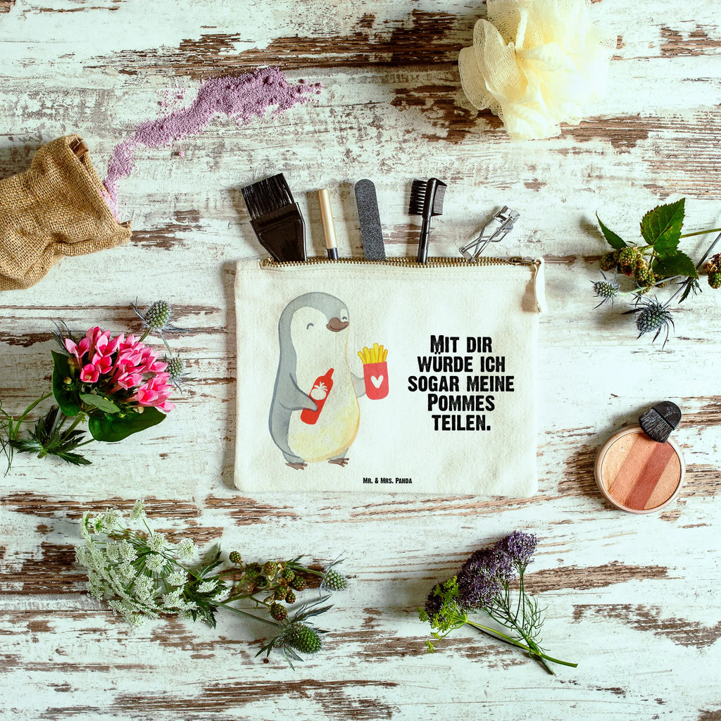 torebka na makijaż pingwin frytki Kulturbeutel, Kosmetiktasche, Etui, pencil case, utensilientasche, Federmappe, Mäppchen, kosmetiktäschchen, Schminktasche, Kosmetikbeutel, aufbewahrungsbeutel, Stiftemäppchen, Waschtasche, aufbewahrungstasche, Kulturtasche, toiletry bag, beauty tasche, Schminktäschchen, Schlampermäppchen, Waschbeutel, pinsel tasche, beauty case, Schminkbeutel, Freundin, Freund, Liebe, Liebesgeschenk, Jahrestag, Verlobung, Partner, Ehemann, Ehefrau, Heiraten, Heiratsantrag, Hocheitstag, Mitbringsel, Valentinstag, Hochzeitstag, Geschenk für Partner, für Männer, für Ehemann, Geschenk für Frauen, Geschenk für Freundin, Liebesbeweis
