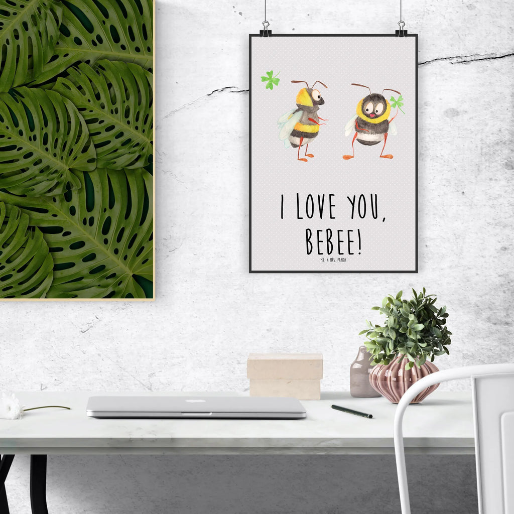 Poster bees Pair Love, Loving, Two, Together, Marriage, Engagement, Proposal of marriage, Love gift, gift for her, gift for him, anniversary gift, Valentine&#39;s Day Gift for Women Love Gift Anniversary Wedding Anniversary Party Favor Gift for Girlfriend Gift for Partner Boyfriend Gift Token of Love for Men for Husband Turtles Turtles in Love
