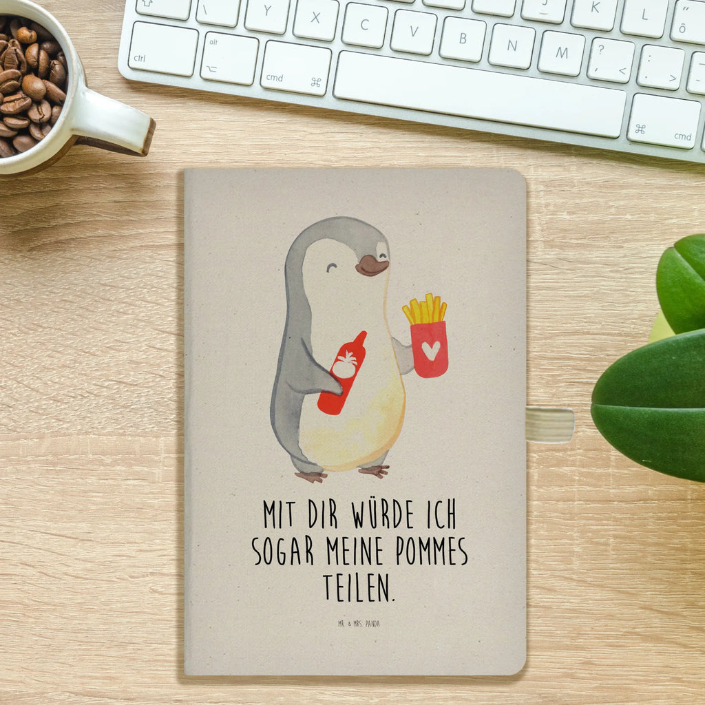 Cotton notebook penguin French fries notepad, diary, sketchbook, entry book, writing book, notebook, journal, address book, notes, Love, Loving, Two, Together, Marriage, Engagement, Proposal of marriage, Love gift, gift for her, gift for him, anniversary gift, Valentine&#39;s Day Gift for Women Love Gift Anniversary Wedding Anniversary Party Favor Gift for Girlfriend Gift for Partner Boyfriend Gift Token of Love for Men for Husband