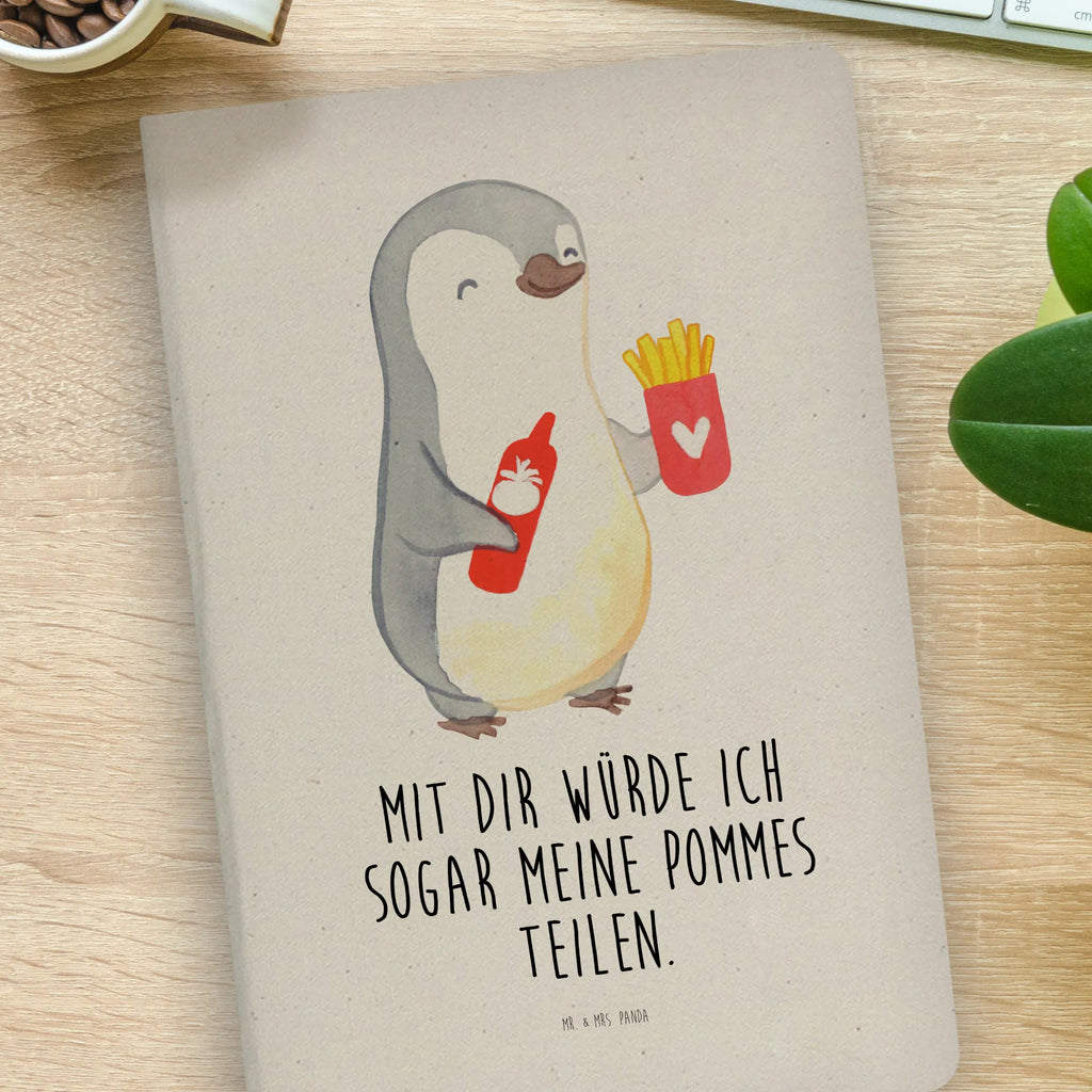 Cotton notebook penguin French fries notepad, diary, sketchbook, entry book, writing book, notebook, journal, address book, notes, Love, Loving, Two, Together, Marriage, Engagement, Proposal of marriage, Love gift, gift for her, gift for him, anniversary gift, Valentine&#39;s Day Gift for Women Love Gift Anniversary Wedding Anniversary Party Favor Gift for Girlfriend Gift for Partner Boyfriend Gift Token of Love for Men for Husband