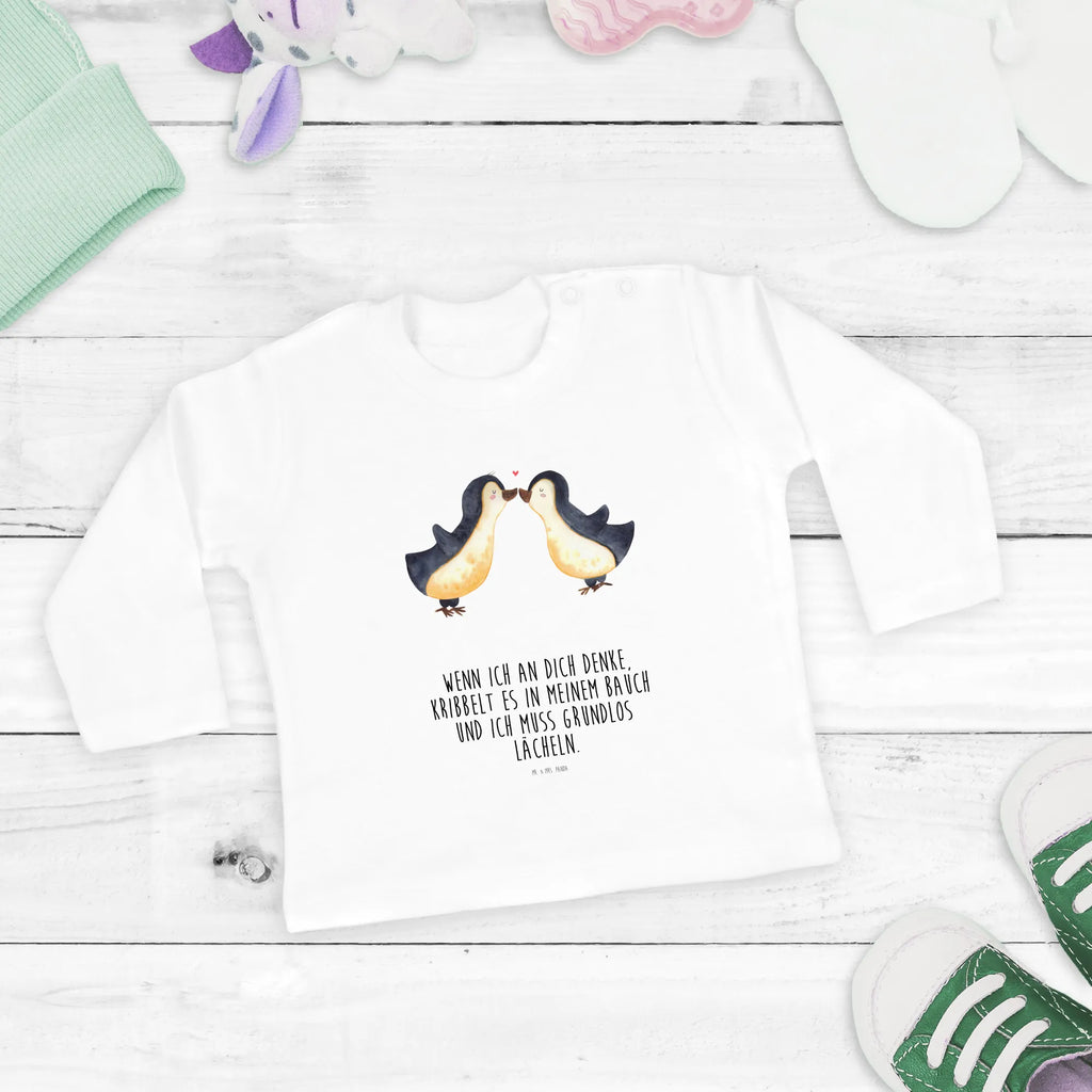 Baby Longsleeve Pinguine Kuss Bio, Jungen, Mädchen, Kleidung, Baby, Langarm, Liebe, Partner, Freund, Freundin, Ehemann, Ehefrau, Heiraten, Verlobung, Heiratsantrag, Liebesgeschenk, Jahrestag, Hocheitstag, Geschenk für Partner, Geschenk für Frauen, Liebesbeweis, für Männer, Hochzeitstag, Mitbringsel, Valentinstag, für Ehemann, Geschenk für Freundin