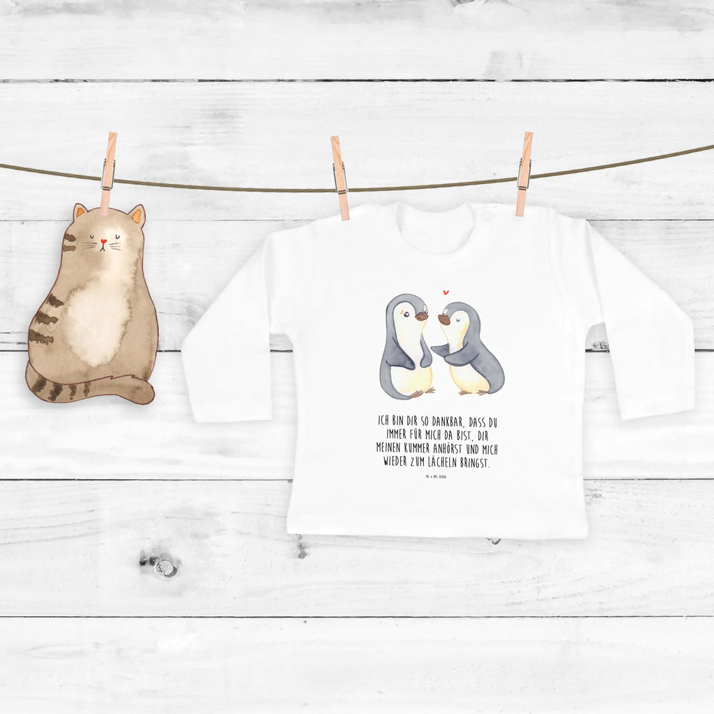 Body z długim rękawem 3-6 miesięcy pingwiny pocieszyć Miłość, partner, przyjaciel, przyjaciółka, mąż, żona, wesele, zaręczyny, prośba o rękę, prezent miłosny, rocznica, dzień ślubu