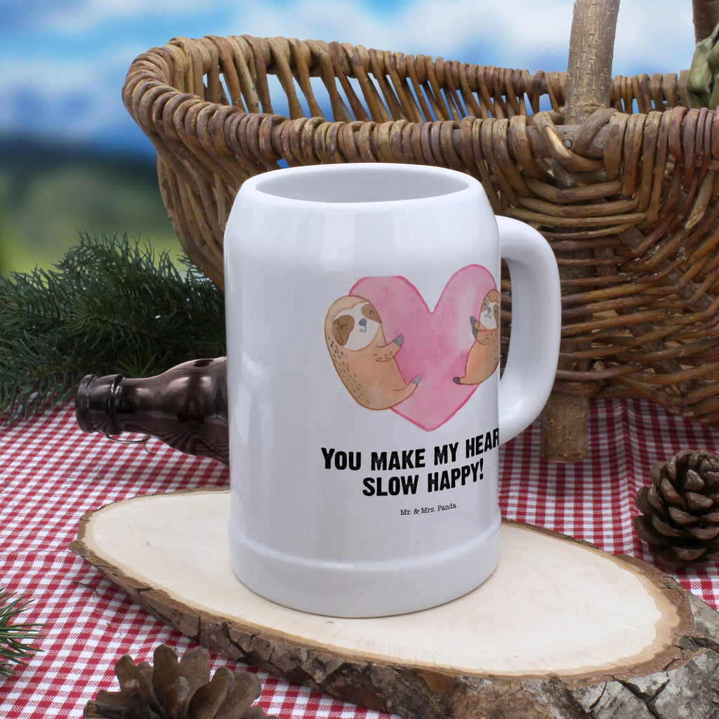 Beer mug sloths Heart Love, Loving, Two, Together, Marriage, Engagement, Proposal of marriage, Love gift, gift for her, gift for him, anniversary gift, Valentine&#39;s Day Gift for Women Love Gift Anniversary Wedding Anniversary Party Favor Gift for Girlfriend Gift for Partner Boyfriend Gift Token of Love for Men for Husband