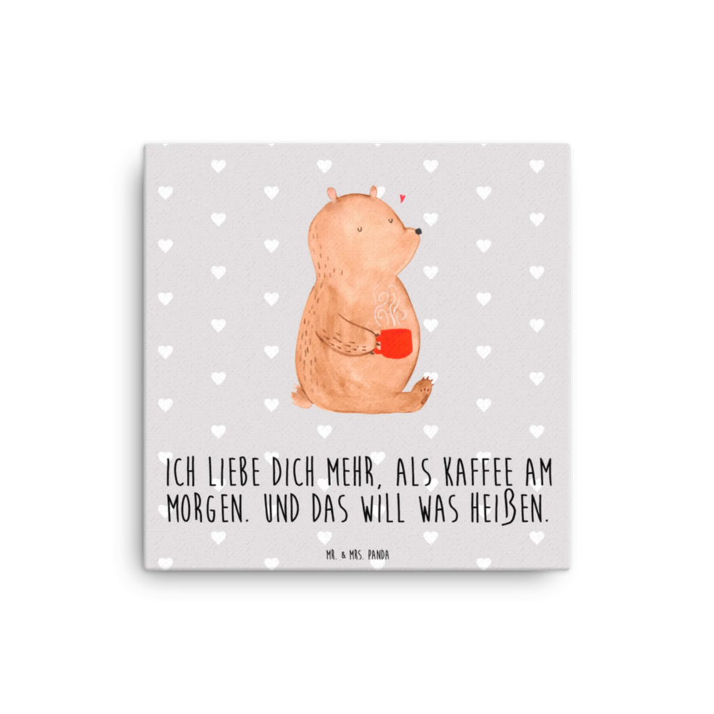 Leinwand Bild Bär Morgenkaffee Kunstdruck, Leinwand, Verlobung, Partner, Ehemann, Ehefrau, Liebe, Heiraten, Liebesgeschenk, Heiratsantrag, Hocheitstag, Freundin, Jahrestag, Freund, Geschenk für Partner, für Männer, Liebesbeweis, Mitbringsel, Hochzeitstag, Geschenk für Frauen, Valentinstag, für Ehemann, Geschenk für Freundin