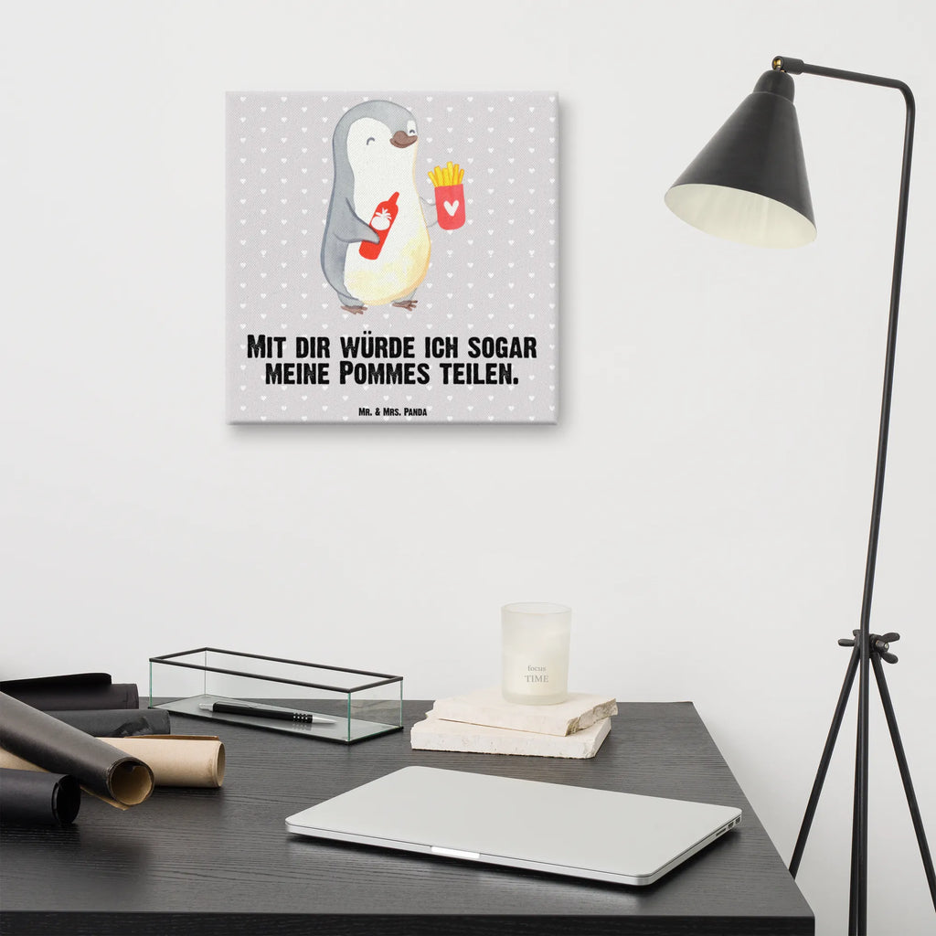 Canvas picture penguin French fries Kunstdruck, Leinwand, Verlobung, Partner, Ehemann, Ehefrau, Liebe, Heiraten, Liebesgeschenk, Heiratsantrag, Hocheitstag, Freundin, Jahrestag, Freund, Hochzeitstag, für Männer, Geschenk für Frauen, Geschenk für Partner, Geschenk für Freundin, für Ehemann, Valentinstag, Liebesbeweis, Mitbringsel
