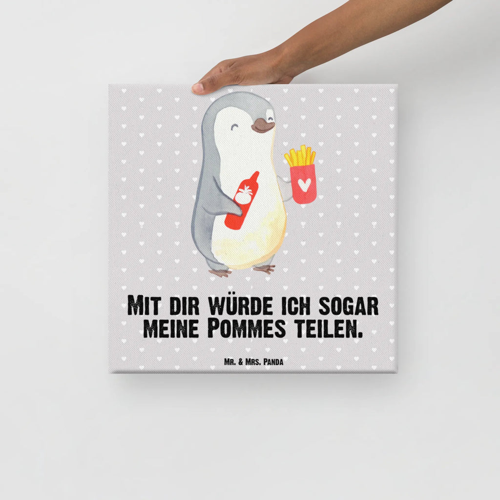 Canvas picture penguin French fries Kunstdruck, Leinwand, Verlobung, Partner, Ehemann, Ehefrau, Liebe, Heiraten, Liebesgeschenk, Heiratsantrag, Hocheitstag, Freundin, Jahrestag, Freund, Hochzeitstag, für Männer, Geschenk für Frauen, Geschenk für Partner, Geschenk für Freundin, für Ehemann, Valentinstag, Liebesbeweis, Mitbringsel