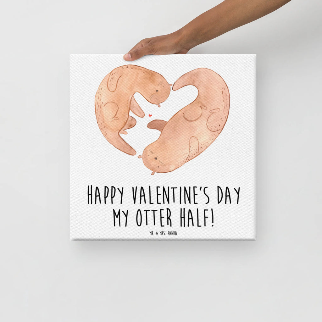 Leinwand Bild Otter Valentine Kunstdruck, Leinwand, Liebesgeschenk, Jahrestag, Hocheitstag, Freundin, Heiratsantrag, Heiraten, Liebe, Ehefrau, Ehemann, Freund, Partner, Verlobung, Hochzeitstag, Geschenk für Freundin, Valentinstag, für Männer, Mitbringsel, für Ehemann, Geschenk für Frauen, Geschenk für Partner, Liebesbeweis