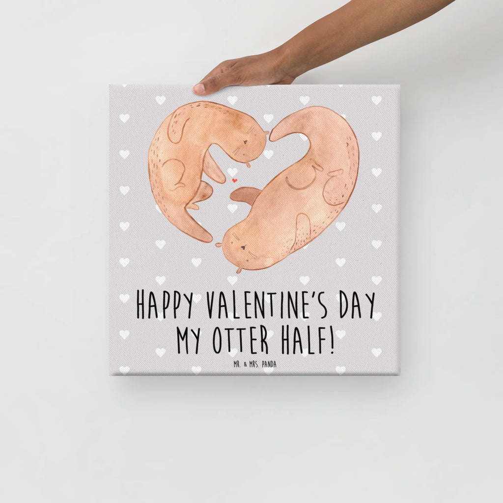 Leinwand Bild Otter Valentine Kunstdruck, Leinwand, Liebesgeschenk, Jahrestag, Hocheitstag, Freundin, Heiratsantrag, Heiraten, Liebe, Ehefrau, Ehemann, Freund, Partner, Verlobung, Hochzeitstag, Geschenk für Freundin, Valentinstag, für Männer, Mitbringsel, für Ehemann, Geschenk für Frauen, Geschenk für Partner, Liebesbeweis
