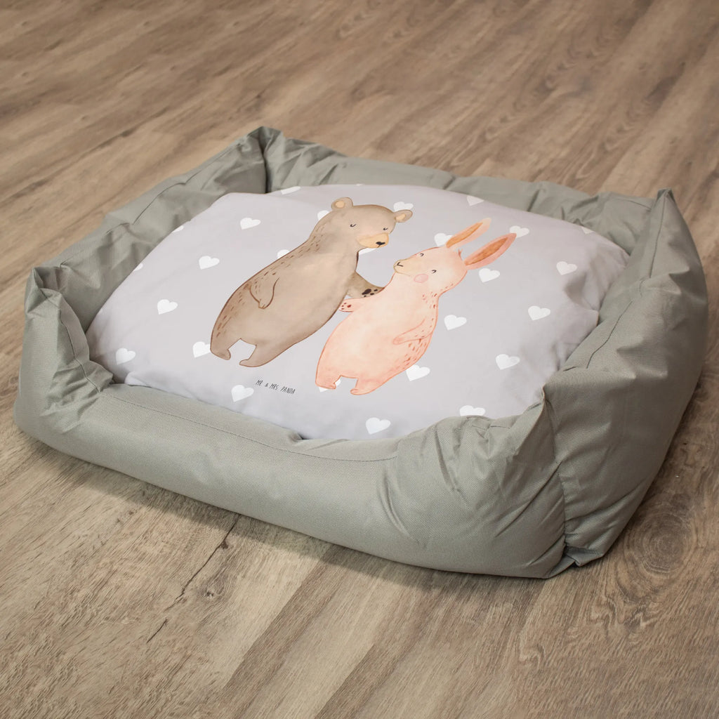 Cat bed bear and rabbit Embrace Love, Loving, Two, Together, Marriage, Engagement, Proposal of marriage, Love gift, gift for her, gift for him, anniversary gift, bear, friends, rabbit, best friends, best friend