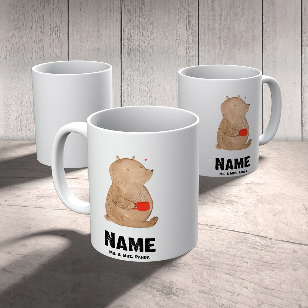 Personalisierte Tasse Bär Morgenkaffee Namenstasse, Wunschname, Tasse, Personalisiert, Namen, Personalisierte Tasse, Drucken, Tasse mit Namen, Liebe, Partner, Freund, Freundin, Ehemann, Ehefrau, Heiraten, Verlobung, Heiratsantrag, Liebesgeschenk, Jahrestag, Hocheitstag, Geschenk für Partner, Hochzeitstag, Mitbringsel, Valentinstag, Geschenk für Freundin, Liebesbeweis, Geschenk für Frauen, für Männer, für Ehemann