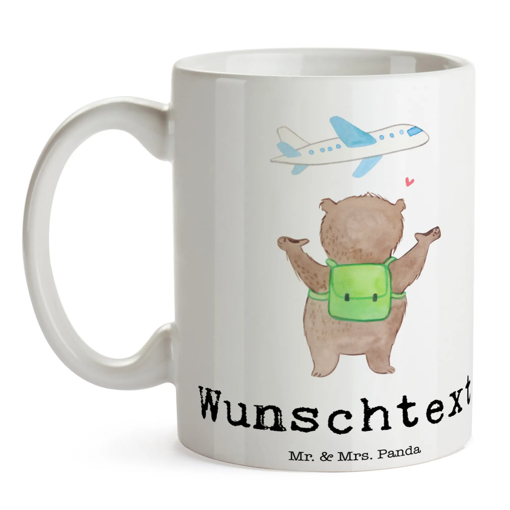 Personalisierte Tasse Bär Flugzeug Namenstasse, Drucken, Tasse mit Namen, Personalisiert, Namen, Personalisierte Tasse, Wunschname, Tasse, Freundin, Freund, Liebe, Liebesgeschenk, Jahrestag, Verlobung, Partner, Ehemann, Ehefrau, Heiraten, Heiratsantrag, Hocheitstag, Hochzeitstag, Liebesbeweis, Geschenk für Frauen, Geschenk für Freundin, für Ehemann, Mitbringsel, Geschenk für Partner, Valentinstag, für Männer