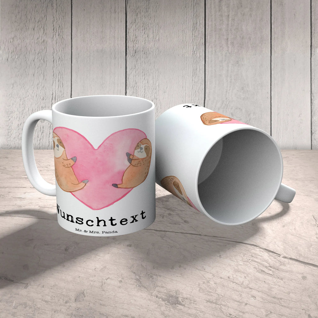 Personalised cup sloths Heart Love, Loving, Two, Together, Marriage, Engagement, Proposal of marriage, Love gift, gift for her, gift for him, anniversary gift, Valentine&#39;s Day Gift for Women Love Gift Anniversary Wedding Anniversary Party Favor Gift for Girlfriend Gift for Partner Boyfriend Gift Token of Love for Men for Husband