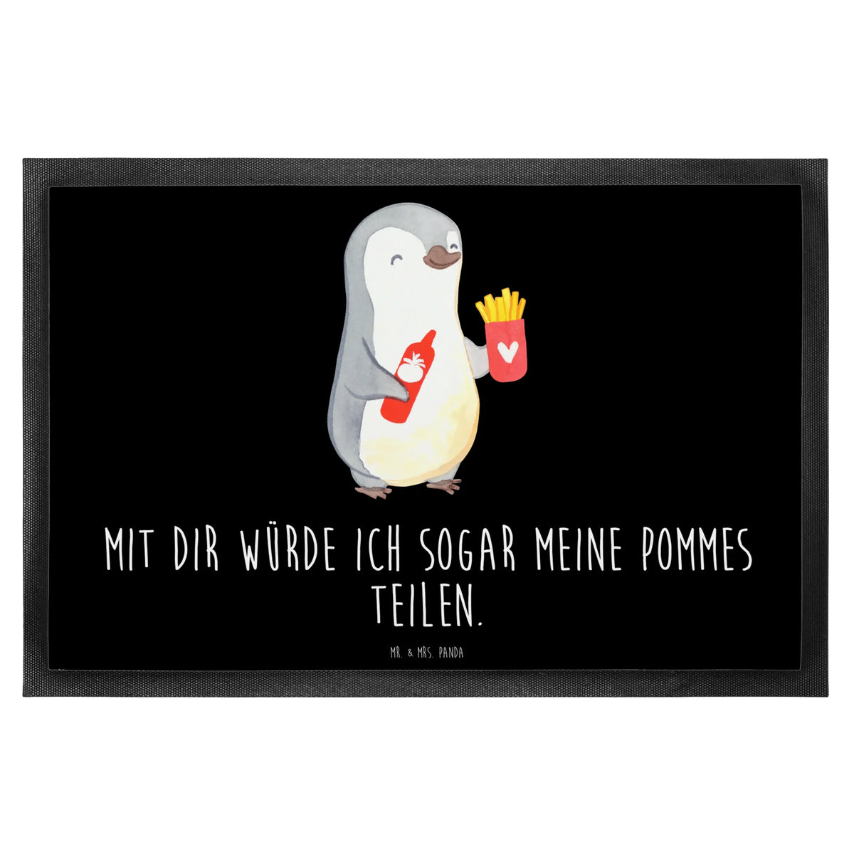 Fußmatte Pinguin Pommes Bodenvorleger, Vorleger, Abtretmatte, Fussmatte, Schmutzfänger, Gummi-Fußmatte, Türvorleger, teppichmatte, abstreifer, Eingangsteppich, Sauberlaufmatte, Fußabtreter, fußmatte, matte haustür, Fußabstreifer, flurmatte, hausmatte, Schmutzfangteppich, Eingangsmatte, bodenmatte, Schmutzfangmatte, Schuhabstreifer, Haustürmatte, Gummimatte, Schmutzmatte, Outdoor-Matte, Türmatte, außenmatte, Abtreter, Heiratsantrag, Heiraten, Ehemann, Freund, Ehefrau, Verlobung, Liebesgeschenk, Partner, Freundin, Liebe, Hocheitstag, Jahrestag, für Ehemann, Geschenk für Freundin, Valentinstag, Mitbringsel, Geschenk für Partner, Geschenk für Frauen, für Männer, Liebesbeweis, Hochzeitstag