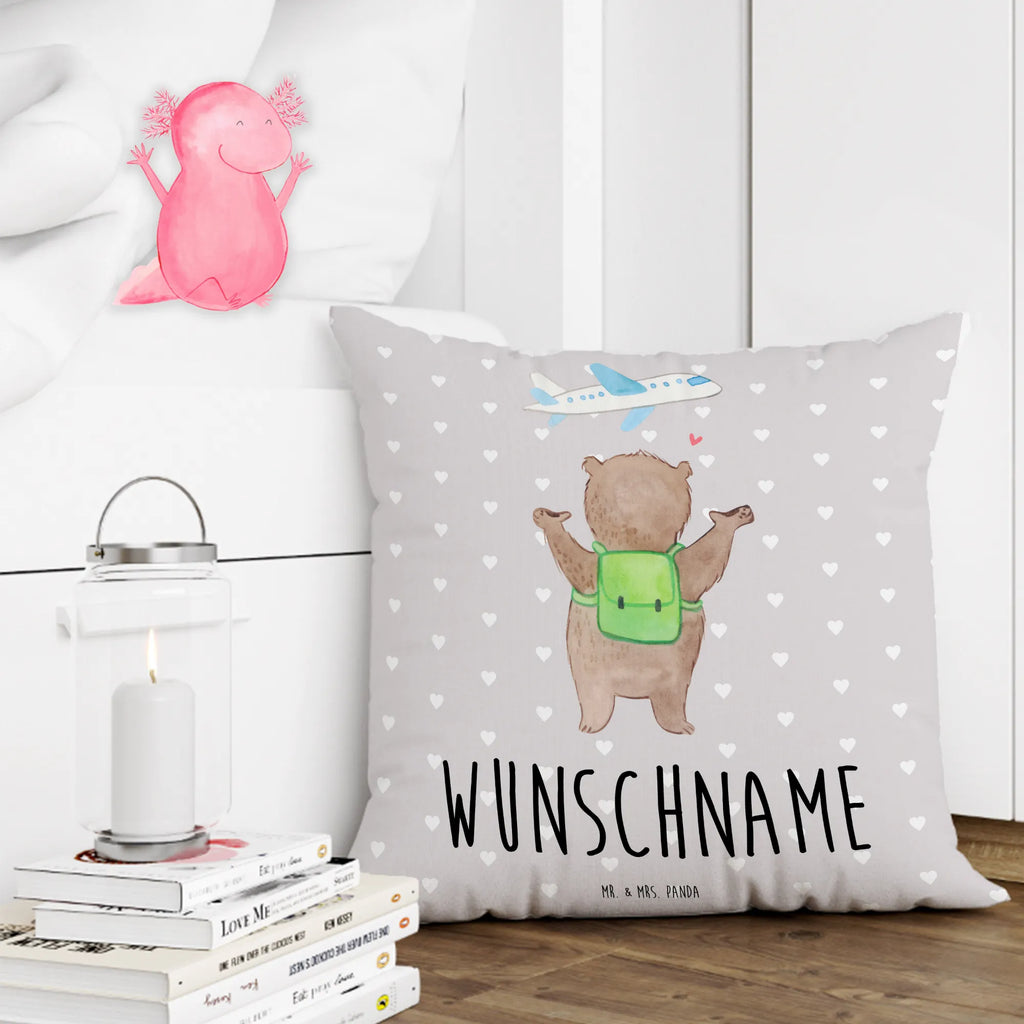 Personalizowana poduszka niedźwiedź samolot Miłość, partner, przyjaciel, przyjaciółka, mąż, żona, wesele, zaręczyny, prośba o rękę, prezent miłosny, rocznica, dzień ślubu