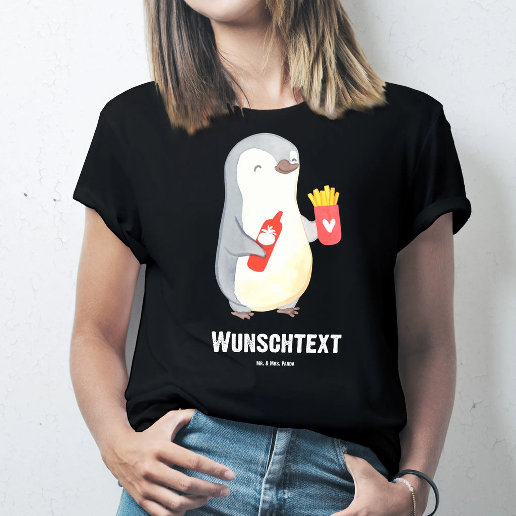 Rozmiar L Personalizowana koszulka pingwin frytki T-Shirt mit Namen, T-Shirt mit Aufruck, T-Shirt Personalisiert, Ehefrau, Hocheitstag, Heiratsantrag, Heiraten, Jahrestag, Verlobung, Liebesgeschenk, Liebe, Partner, Freundin, Ehemann, Freund, Geschenk für Partner, Mitbringsel, Liebesbeweis, Hochzeitstag, Geschenk für Freundin, Geschenk für Frauen, für Männer, für Ehemann, Valentinstag