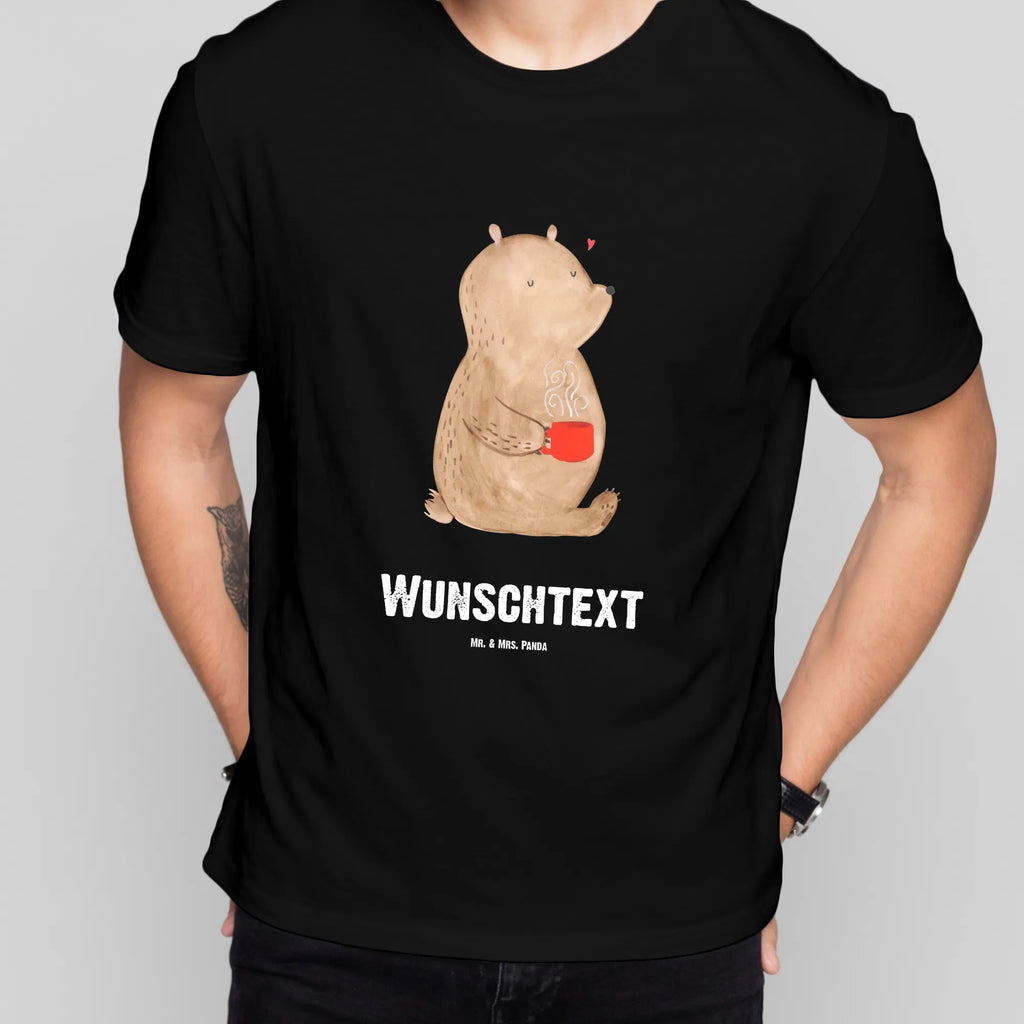 Personalisiertes T-Shirt Bär Morgenkaffee T-Shirt mit Aufruck, T-Shirt Personalisiert, T-Shirt mit Namen, Ehefrau, Hocheitstag, Heiratsantrag, Heiraten, Jahrestag, Verlobung, Liebesgeschenk, Liebe, Partner, Freundin, Ehemann, Freund, für Männer, Liebesbeweis, Geschenk für Freundin, für Ehemann, Geschenk für Partner, Geschenk für Frauen, Hochzeitstag, Valentinstag, Mitbringsel