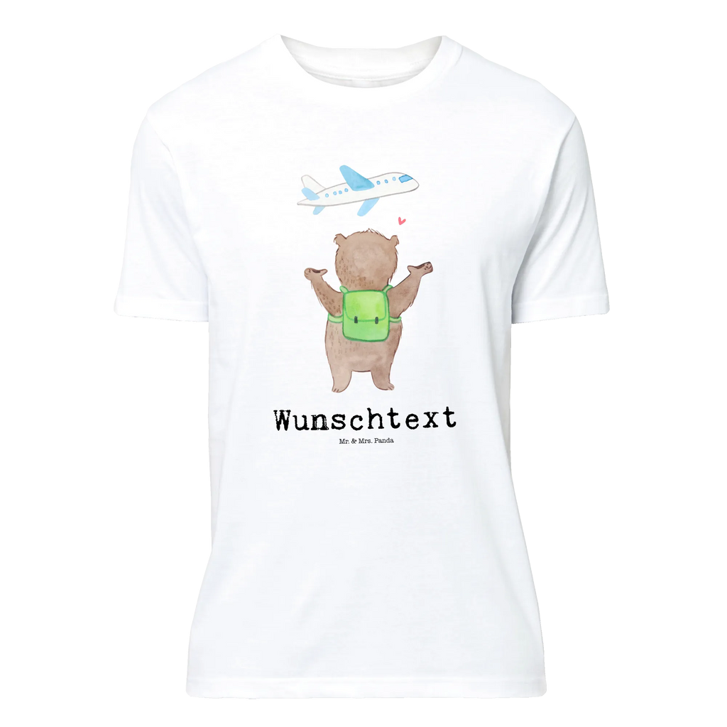 Rozmiar L Personalizowana koszulka niedźwiedź samolot T-Shirt mit Aufruck, T-Shirt mit Namen, T-Shirt Personalisiert, Ehefrau, Hocheitstag, Heiratsantrag, Heiraten, Jahrestag, Verlobung, Liebesgeschenk, Liebe, Partner, Freundin, Ehemann, Freund, Geschenk für Freundin, Valentinstag, Hochzeitstag, Geschenk für Partner, Geschenk für Frauen, für Ehemann, Liebesbeweis, für Männer, Mitbringsel